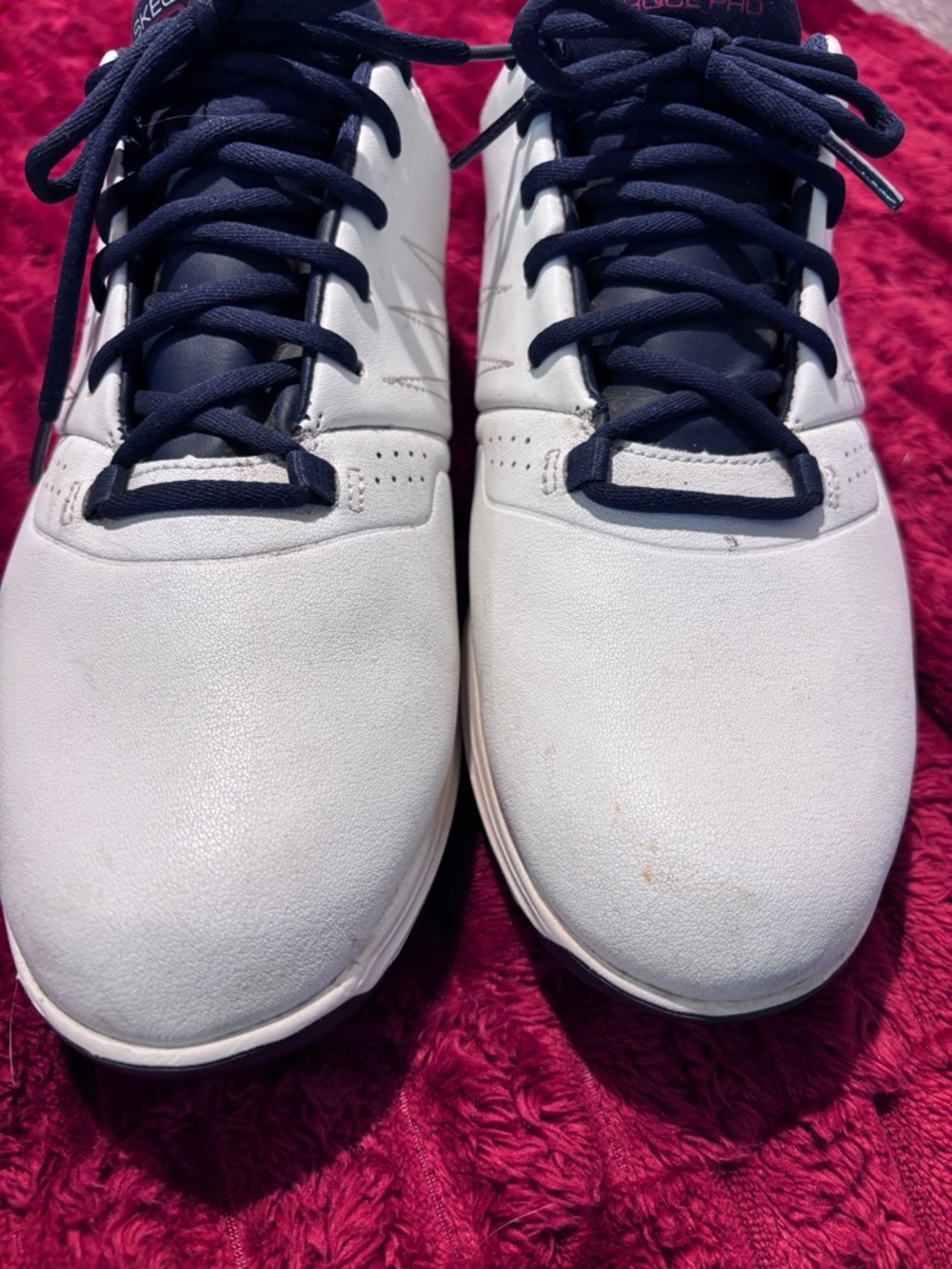 Skechers Men’s Go Golf Torque Pro White Navy Lace-Up Athletic Shoes Size 8.5 - Picture 10 of 11